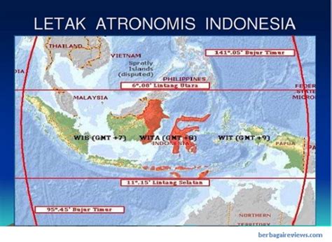 Indonesia terletak di antara  Negara ini membentang di antara Samudera Pasifik di sebelah barat, Samudera Hindia di sebelah timur, Laut Jawa di sebelah selatan dan Laut Cina Selatan di sebelah utara